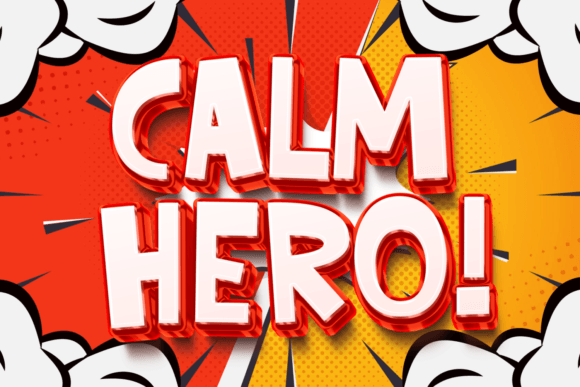 Calm Hero: The Whimsical Display Font for Scroll-Stopping Ads