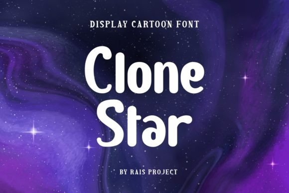 Clone Star Font: A Playful Display Typeface for Web Heroes