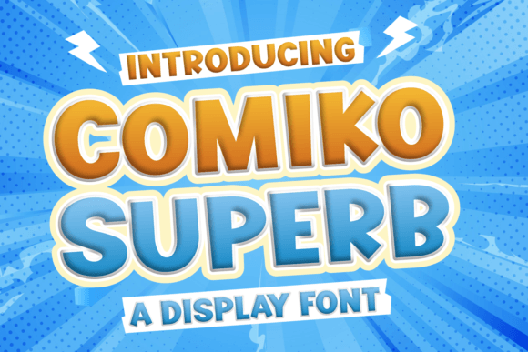 Comiko Superb: The Bold Display Font for Modern Brands