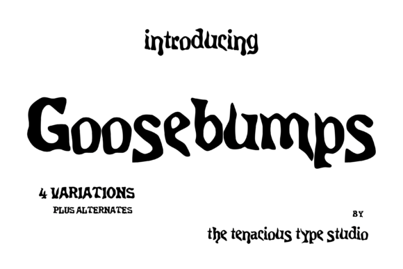 Goosebumps Typeface: A Classic Horror Display Font for Web