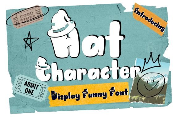 Hat Character Font Review: A Joyful Display for Creative Projects
