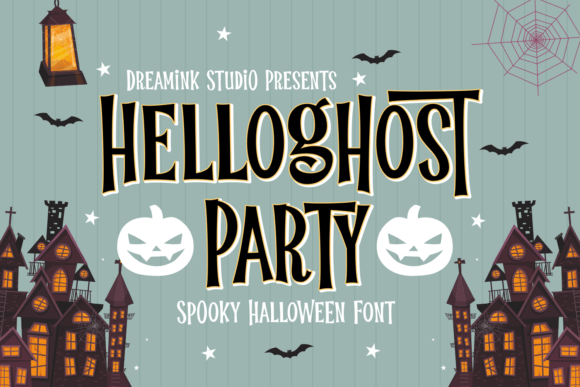 Helloghost Party Display Font for Spooky Web Design