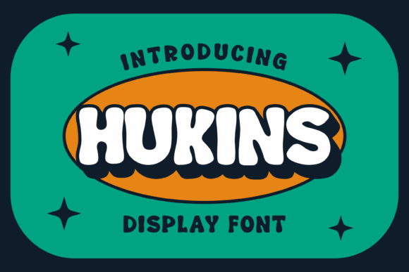 Hukins: A Whimsical Display Font for Modern Editorial Design