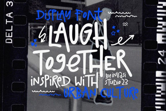 Laugh Together: A Bold Display Font for Urban Web Design