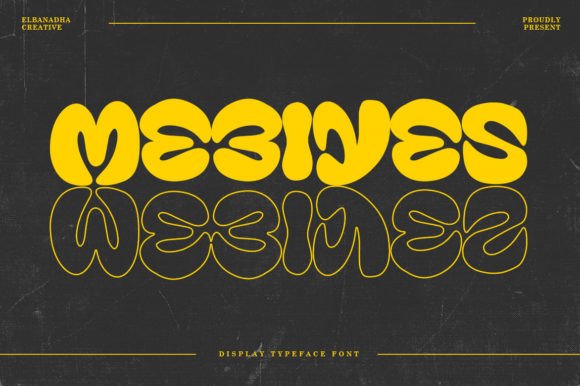 Mebiyes: A Retro Bubble Display Font for Digital Brands