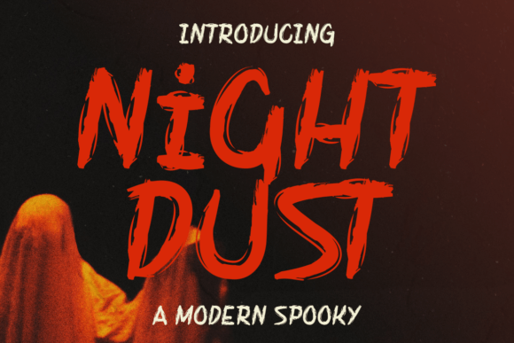 Night Dust Display Font for Spooky Halloween Campaigns