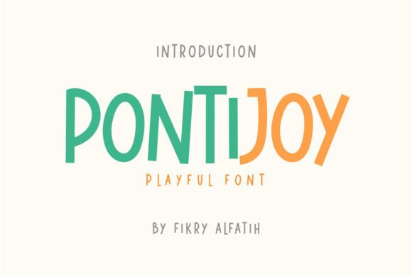 Pontijoy: The Hand-Lettered Display Font for Bold Branding