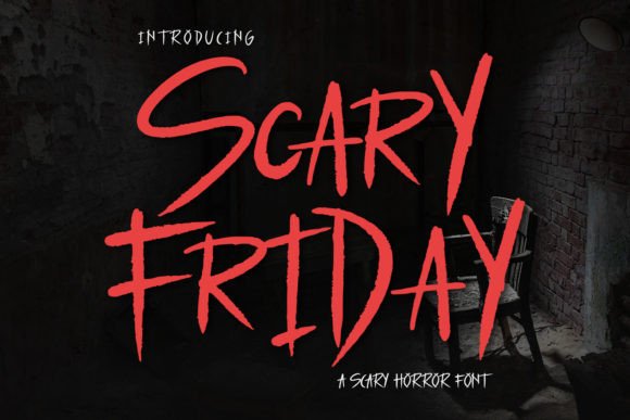 Scary Friday: A Modern Display Font for Editorial Design