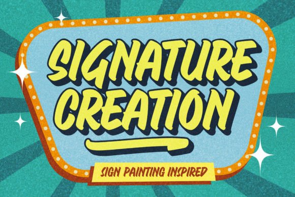 Signature Creation: A Nostalgic Display Font for Editorial Design