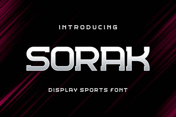 Sorak: A Unique Sports Display Font for Editorial Impact