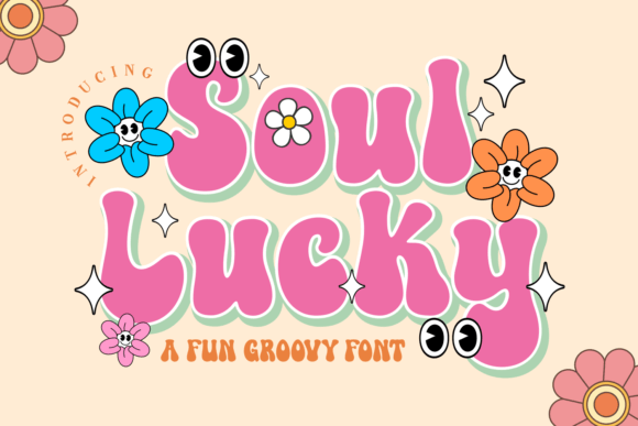 Soul Lucky: A Groovy Display Font for Editorial Design