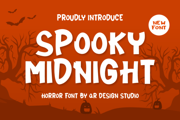 Spooky Midnight Font: Bold Type for Crafters
