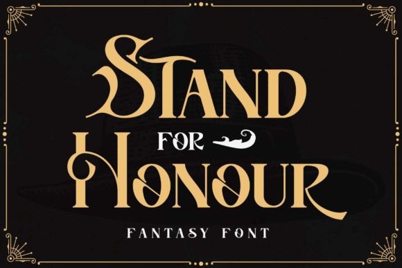 Stand for Honour: A Bold Serif Font for Editorial Impact