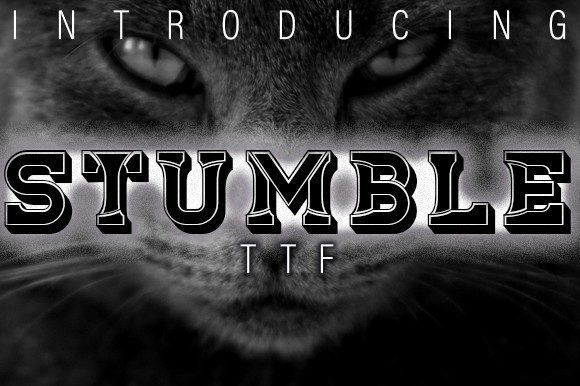 Stumble: A Stylish Retro Typeface for Editorial Design