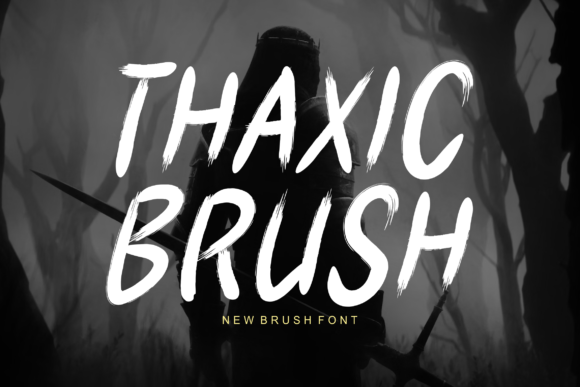 Thaxic Brush: The Bold Display Font for Handmade Brands