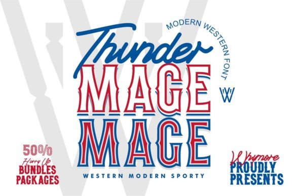 Thunder Mage: A Bold Display Font for Makers